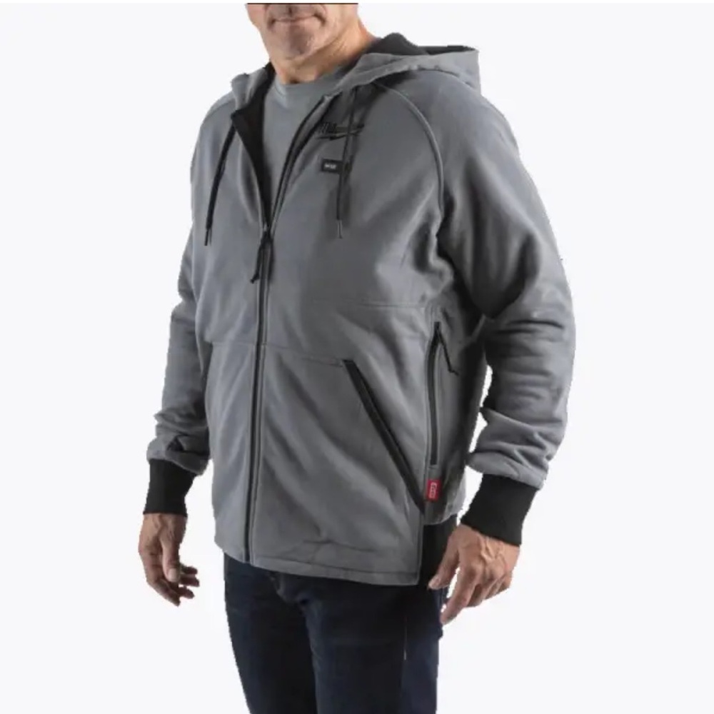 Milwaukee | Men’s Grey & Black Interior Heated Zip Up Jacket | XL
